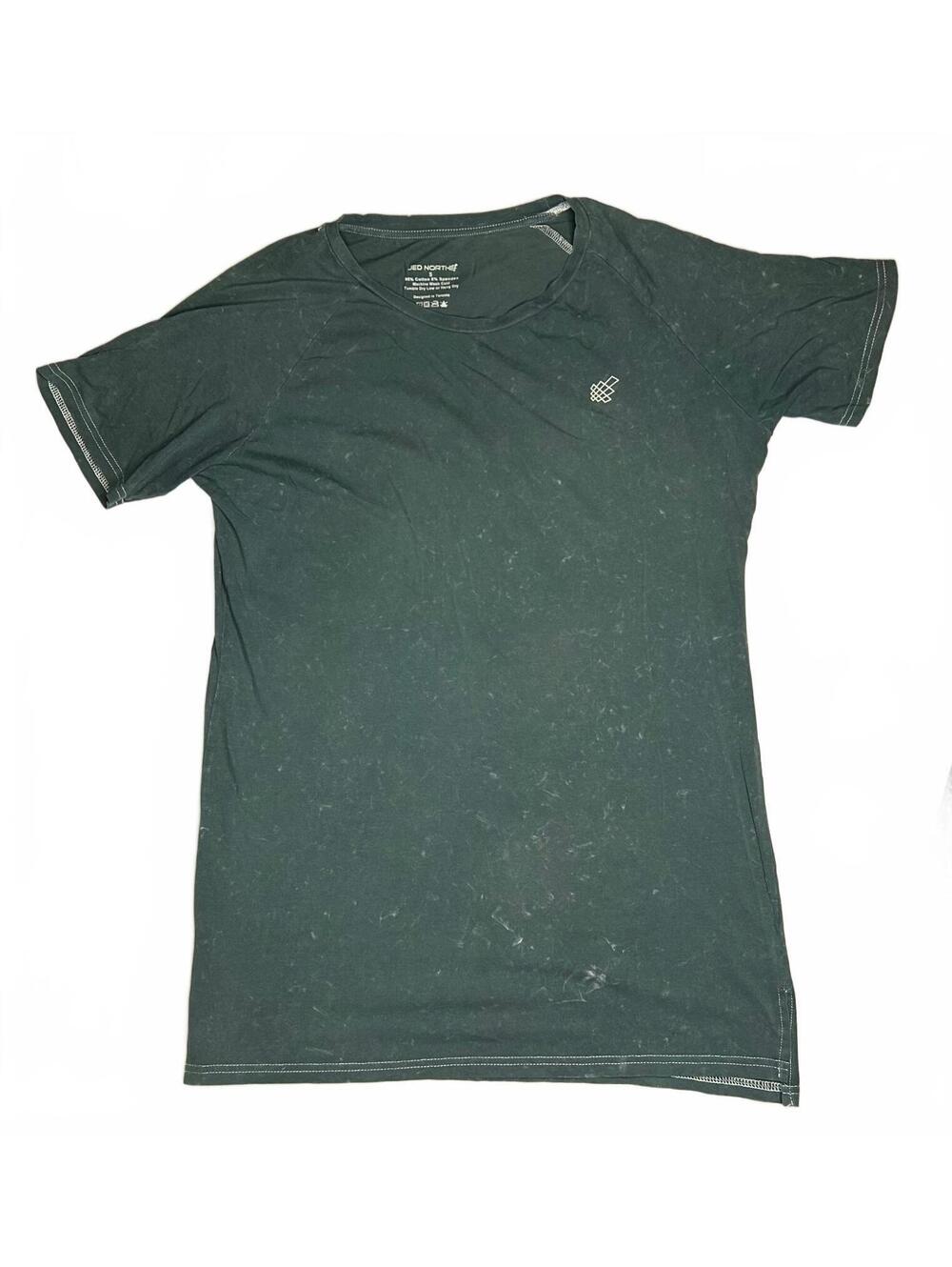 Jed North GreenShort Sleeve T-Shirt Mens Small Workout Gym